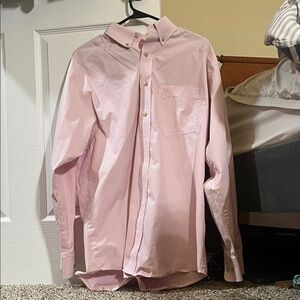 Ariat Men's Light Pink Striped Dress Shirt